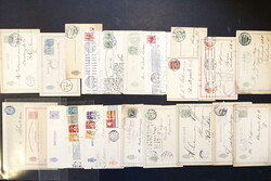 DÄNEMARK: 1895/1930 ca., Karton mit rund 90 Briefen, Karten sowie ...