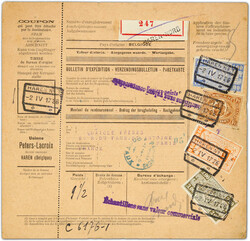 1820: Belgium Railway Parcel stamps - Railway stamps