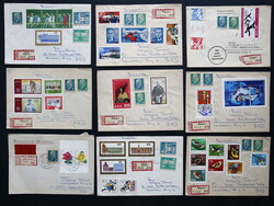 DDR: 1970/80, 34 Einschreibbriefe aus Sammlerkorrespondenz, alle mit ...