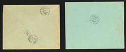 1898, Französische Post in Saloniki, zwei Briefe in die Schweiz, ...