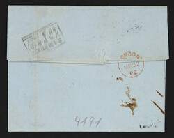 1862, Schwedisch/Norwegisches Postamt Hamburg, Faltbrief ab ...