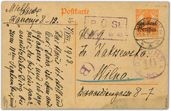 400: Occupation allemande pendant la 1ère Guerre mondiale : Pologne - Postal stationery