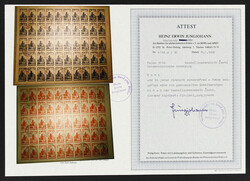 1918, 6 (H.) bis 24 (H.) Stadtansichten mit Handstempelaufdruck über ...