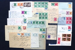 BUNDESREPUBLIK DEUTSCHLAND: 1951/57, Posthorn, kl. Briefeposten mit ...