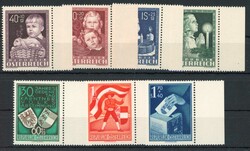 1949/53, 40 Gr. bis 1,40 Sch. Glückliche Kindheit und 60 Gr. bis 1 ...