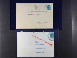 BERLIN POSTKRIEG: 1961/62, 8 Briefe DDR nach West-Berlin mit ...