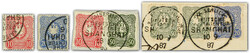 DEUTSCHE AUSLANDSPOST CHINA VORLÄUFER: 1887/89, kl. Posten der ...