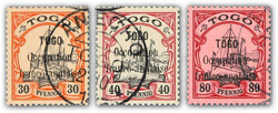 1914, 05 (C.) a. 3 Pfg. bis 80 Pfg. Kaiseryacht mit schwarzem ...