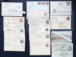 DEUTSCHE AUSLANDSPOSTÄMTER: 1890/1917, umfangreicher Posten Briefe ...