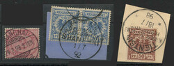 DEUTSCHE AUSLANDSPOST CHINA VORLÄUFER: 1892/99, kl. Posten von 3 ...