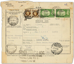 3565: Italian Eritrea British Military post - Parcel stamps