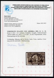 1893, 5 $ Kolumbus-Weltausstellung schwarz, gest. Einzelwert, ...