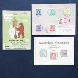 DEUTSCHLAND NACH 1945: 1945/50, kl. Posten Briefe/Ganzsachen, dabei ...