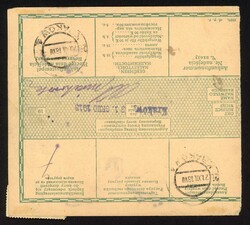 1918, 60 Pfg. Germania mit Aufdr. Gen. Gouv. Warschau und 3-zeiligem ...
