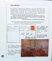 OSTOBERSCHLESIEN / INSURGENTEN: 1921/23, postgeschichtliche Sammlung, ...