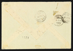 1933, Tripoli Fair, full set on two registered airmail covers sent ...