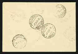 1934, Tripoli Fair, full set on two registered covers sent from ...
