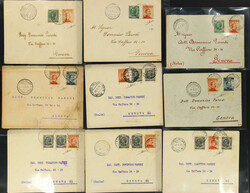 EGEO: 1916/23, powerful cover accumulation of 18 covers, six of them ...