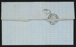 1872, entire letter originated from Thessaloniki sent from via ...