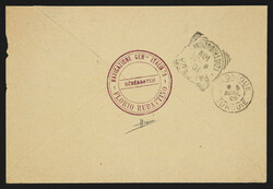 1905, cover sent from Italian sipping company via French Levant post ...