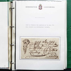 DEUTSCHLAND: 1790/1990, Herzogtum Lauenburg, umfangreiche ...