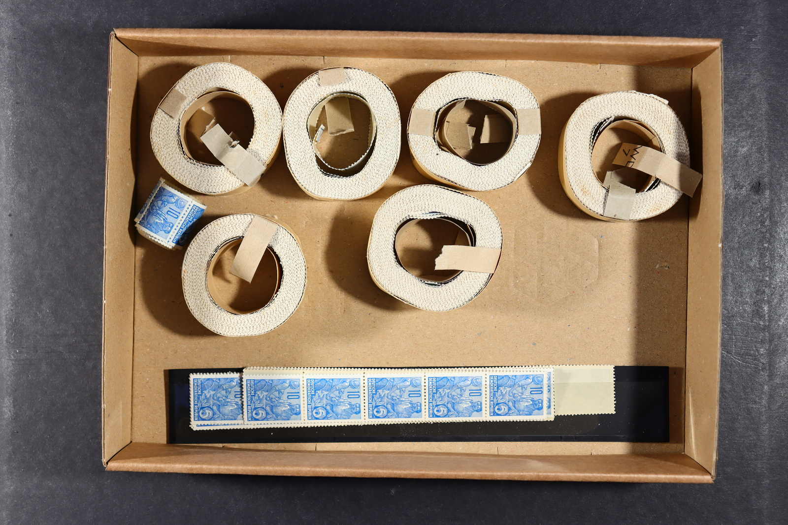 DDR: 1957, 10 Pfg. Fünfjahrplan mit Wasserzeichen 3 in 6 ...