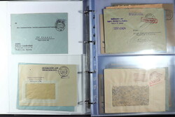 ALLIIERTE BESATZUNG GEBÜHR BEZAHLT: 1945/47, Ordner mit rund 100 ...