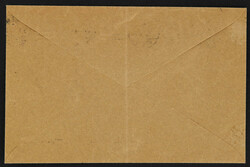 1921, 15 Pfg. Abschied mit Aufdruck und "B"-Lochung für Beamtenräte ...