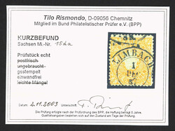 1867, ½ Ngr. hell- bis lebhaftgelblichorange, glasklar entwertet ...