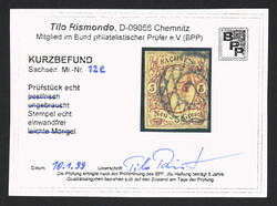 1857, 5 Ngr. rötlichbraun, allseits vollrandig mit klarer Entwertung ...