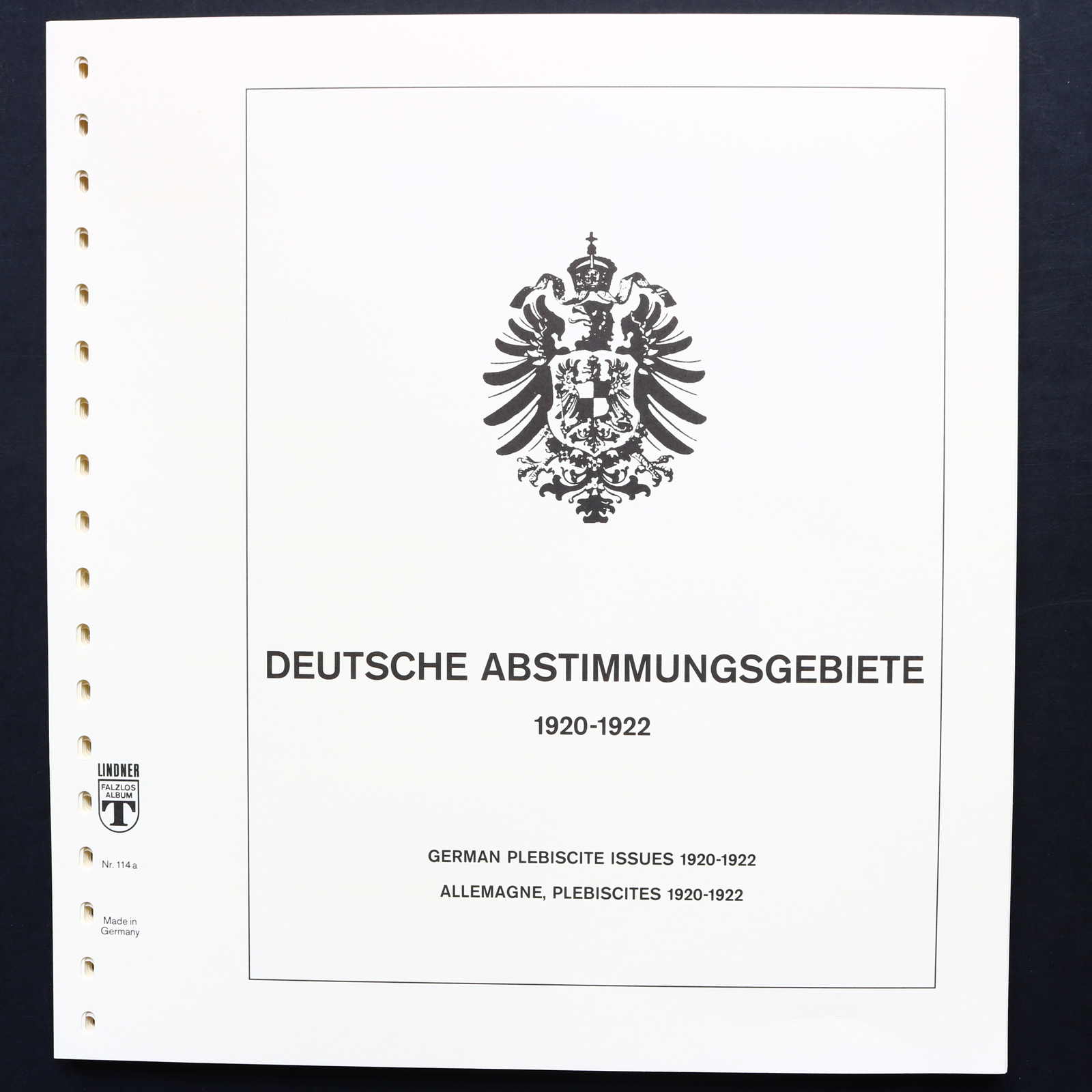 DEUTSCHE ABSTIMMUNGSGEBIETE: 1920/22, gemischte Sammlung, postfr., ...