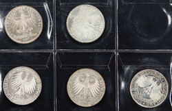 DIE ERSTEN FÜNF: 1952/64, 5mal 5 DM- "Die ersten Fünf" komplett, ...