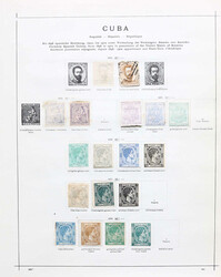 SPANISCHE KOLONIEN: 1855/1917 ca., gemischte Sammlung auf alten ...