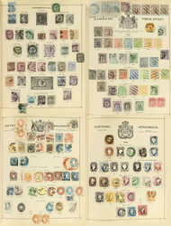 ALLE WELT: 1840/90, gemischte Sammlung im alten Vordruckalbum von ca. ...