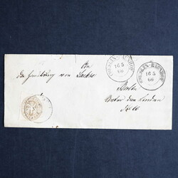 PREUSSEN/POLEN: 1850/67, Briefebestand Preußen-Frankaturen mit ...