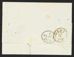 1864, 2 Sch. zinnober, sehr farbintensives Paar auf Briefhülle nach ...