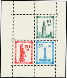 1325: フランス連占領地域・Baden - Souvenir / miniature sheetlets