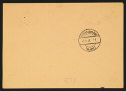 1949, Deutsches Rotes Kreuz, kompletter Satz mit Zusatzfrankatur ...