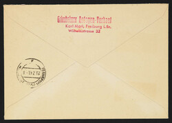 1949, 20+40 (2) und 40+80 Pfg. Rotes Kreuz auf portogerecht ...