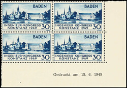 1325: フランス連占領地域・Baden - Unit with printing date