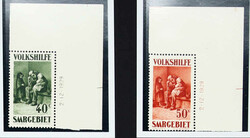 1929, 40 C. bis 10 Fr. Volkshilfe als postfrischer Bogeneckensatz ...