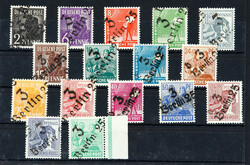 1948, 2 bis 84 Pfg. Arbeiter mit Handstempel 3 BERLIN 25 im ...