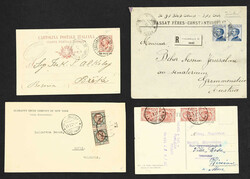3535: Italienische Post in der Levante - Briefe Posten