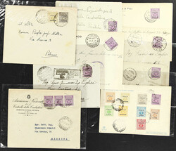 SICILY BRITISH & AMERICAN OCCUPATION: 1943/44 issue stamps on covers ...