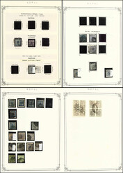 NEPAL: 1886/1996, umfangreiche Sammlung in zwei Alben von Beginn bis ...
