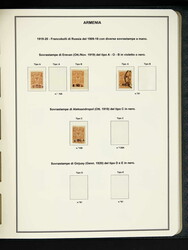 ARMENIA: 1919/21, */used, beautiful collection on Leuchtturm album, ...