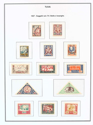 TANNU TUWA: 1926/36, gemischte Sammlung auf selbst gestalteten ...