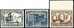 1919/22, 1 C. bis 10 Fr. Freimarken mit schwarzem Aufdruck postfrisch ...