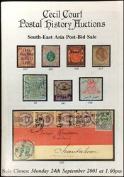 Auction catalog of Cecil Courf Lostal history Huctions 2001