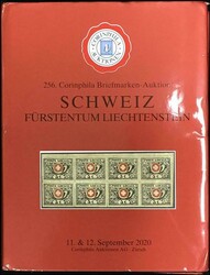 Auction catalog of Corinphila Stamp Auction 256, about 1 kg, hardcover